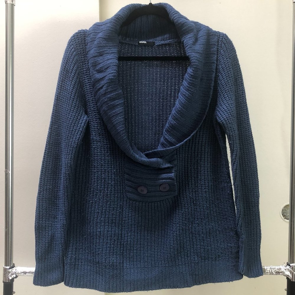 Bdg Double Breasted Sweater in Obama Blue